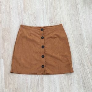 Suede Skirt